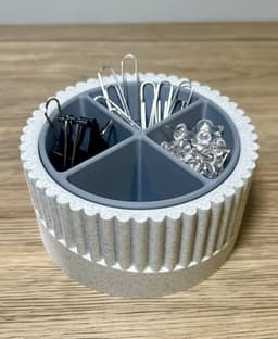 Modern Catch-All Tray with Spinning Dividers 3d model
