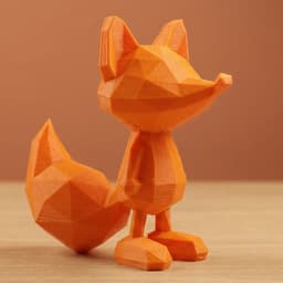 LOWPOLY CUTE FOX 3d model