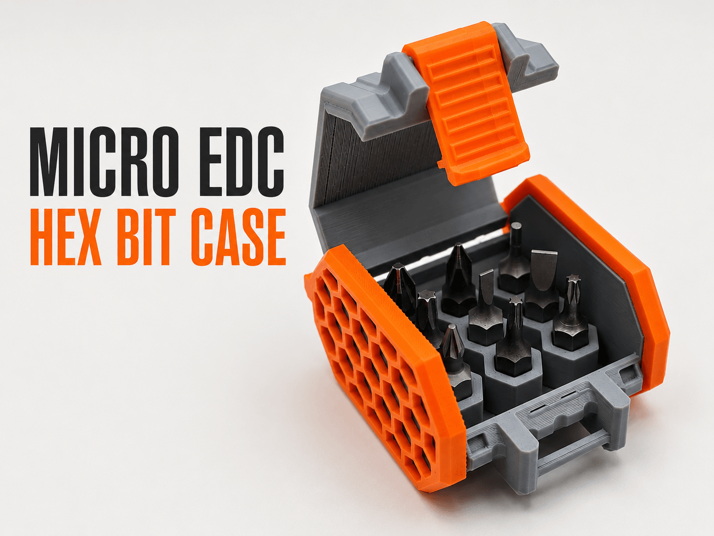 Micro EDC Hex Bit Case 3d model