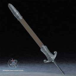 Silver Sword 3D Printer File STL 3d model