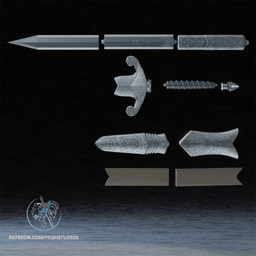 Silver Sword 3D Printer File STL 3d model