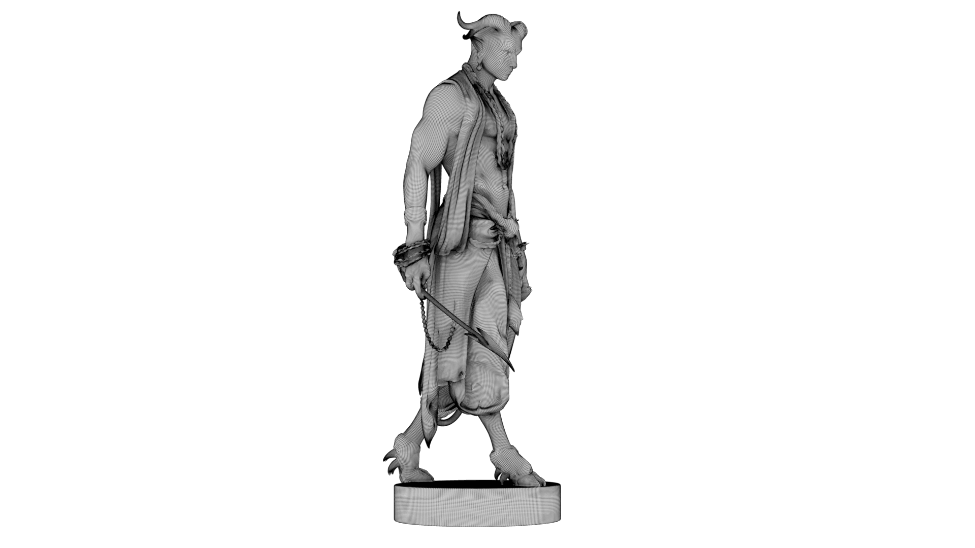Emperor of Shadows Sculpture 3d model