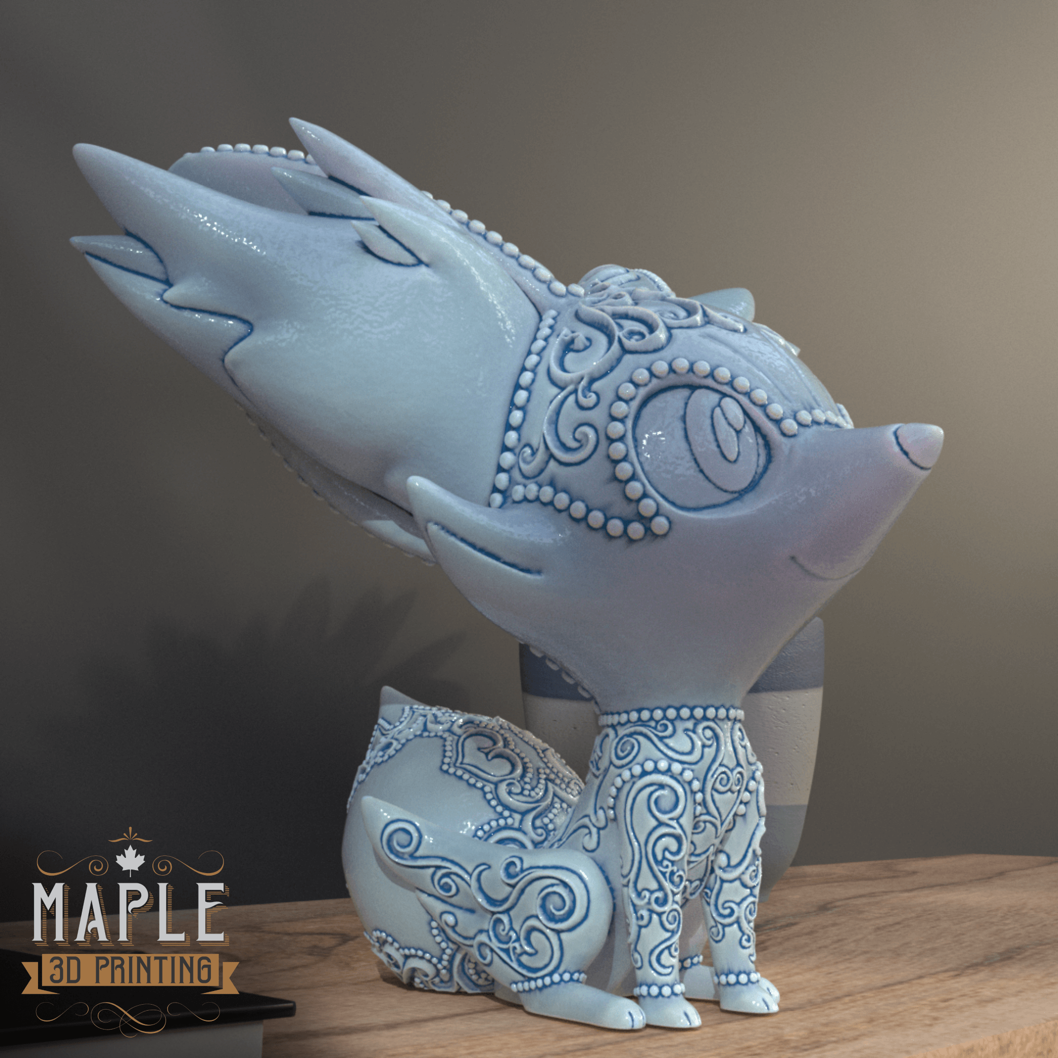 653. Fennekin - Basic & Ornamental 3d model