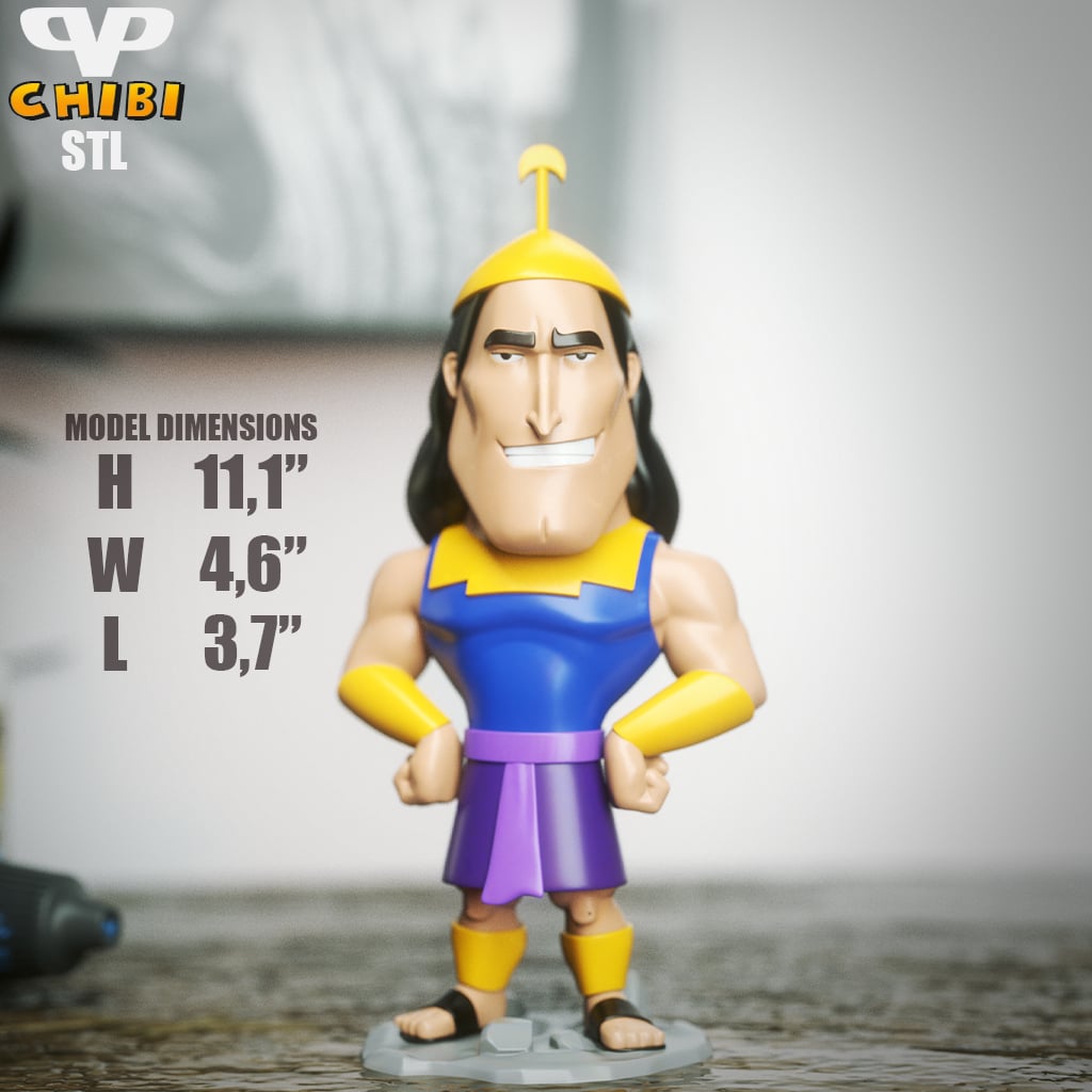 Kronk Chibi STL for 3D Printing ChibiSTL 3DXM 3d model