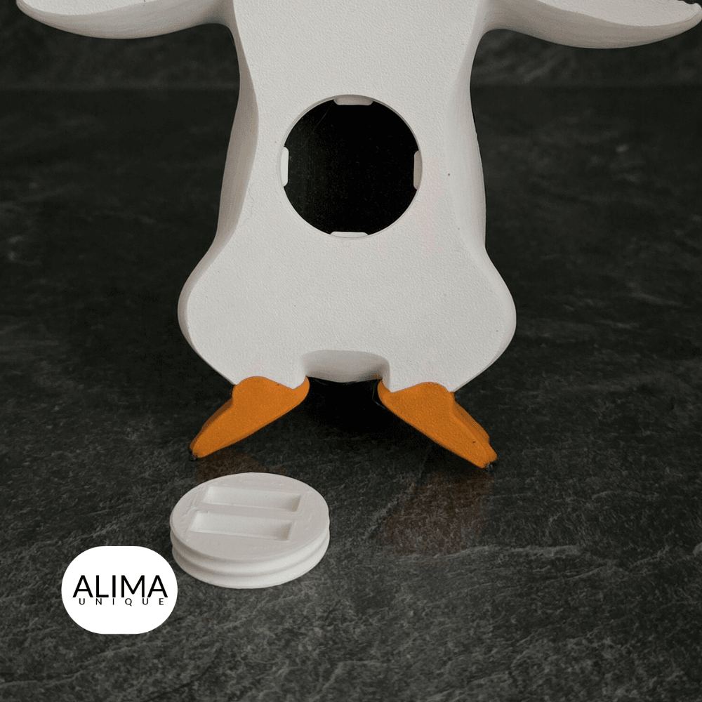 Little Penguin Money Box / Support free 3d model