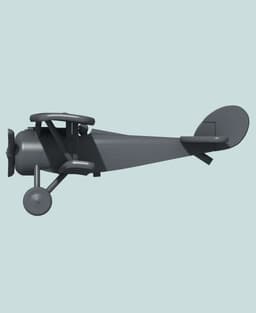 1:144 Nieuport 27 (Vickers) 3d model