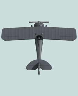 1:144 Nieuport 27 (Vickers) 3d model