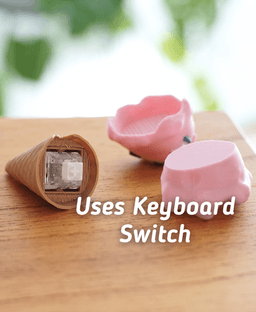 Ludo Ice Cream Clicker - 3d printed Fidget ice cream cone 3d model