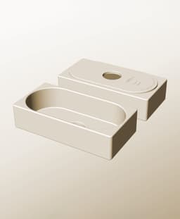 CX96-50-P Modular pierced component container modern decor 3d model