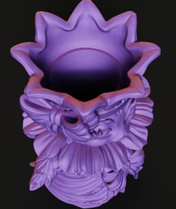 Forest Spirit Vase STL | Fantasy Bust 3D Print | HighDetail 3d model