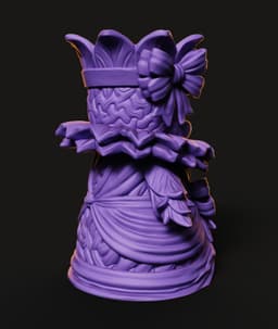 Forest Spirit Vase STL | Fantasy Bust 3D Print | HighDetail 3d model