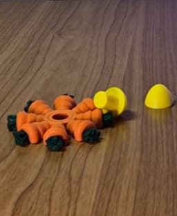 Carrot egg fidget spinner 3d model