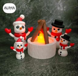 Flexi Snowman Buddies 3d model