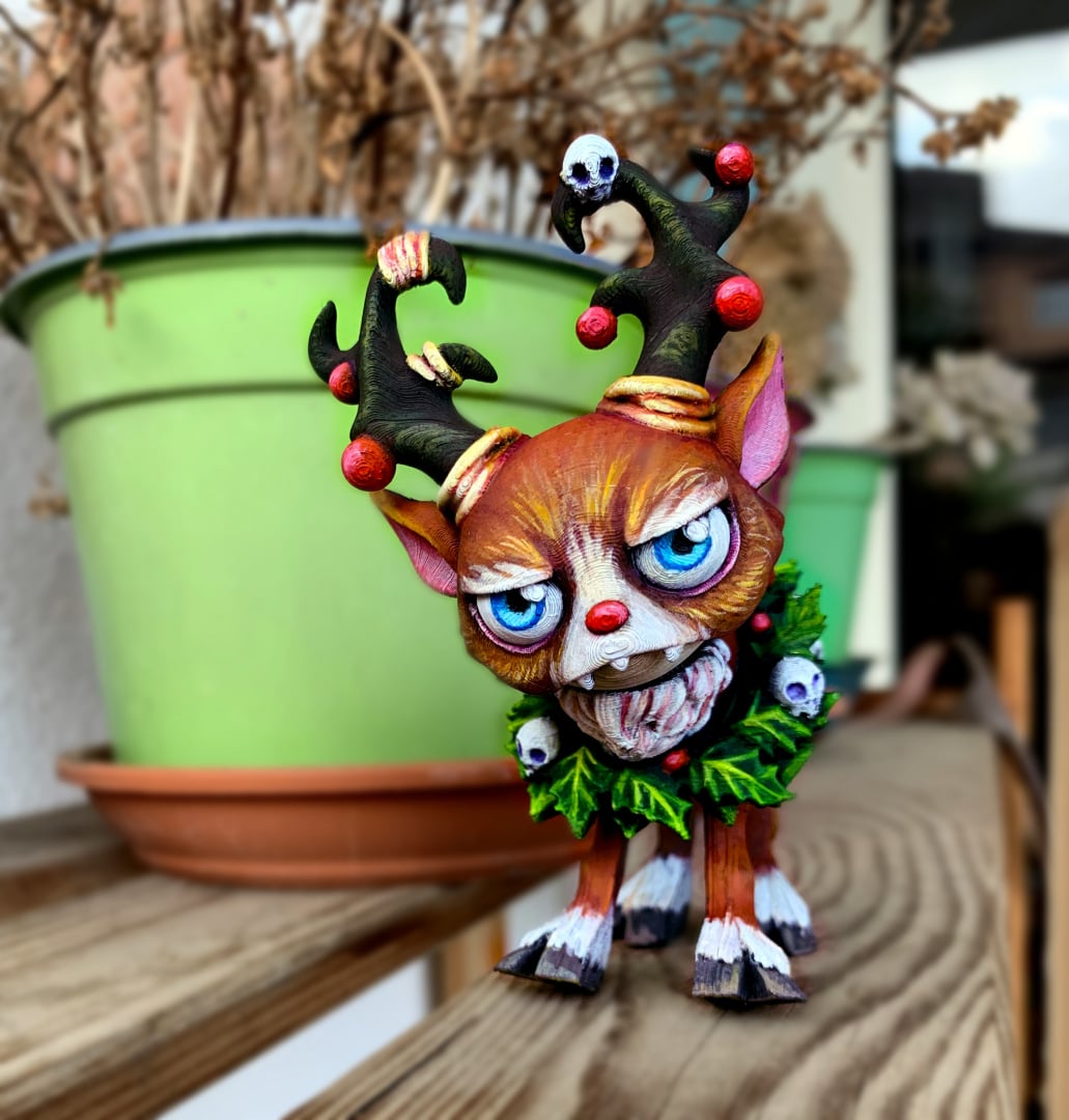 Mad Reindeer 3d model