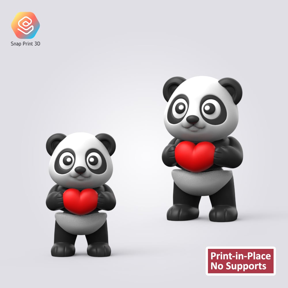 Flexi Valentine Panda 3d model