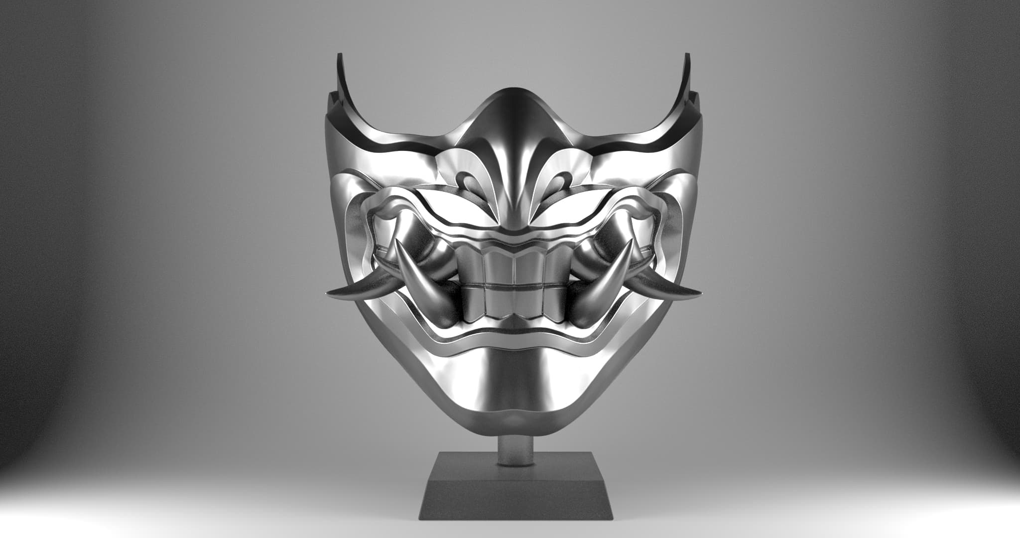 Scorpion Oni Mask 3d model