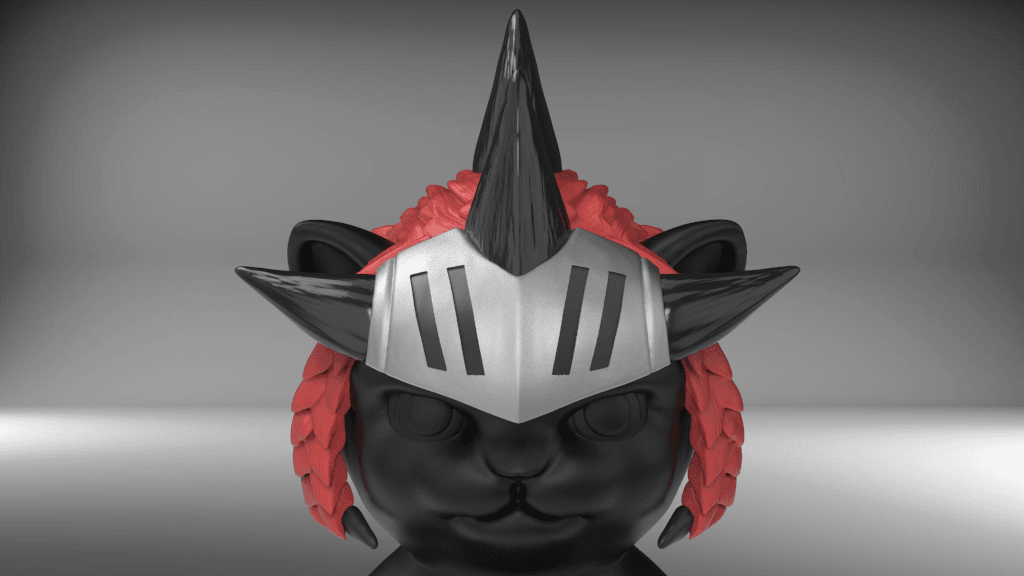 Dragon Helmet for cat 3d model