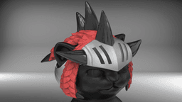 Dragon Helmet for cat 3d model