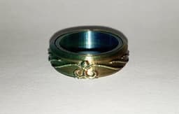 Fidget Ring TRIBAL & TIARA 3d model