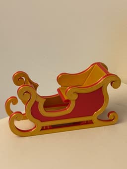 Santa's Sleigh Flatpack 3d model
