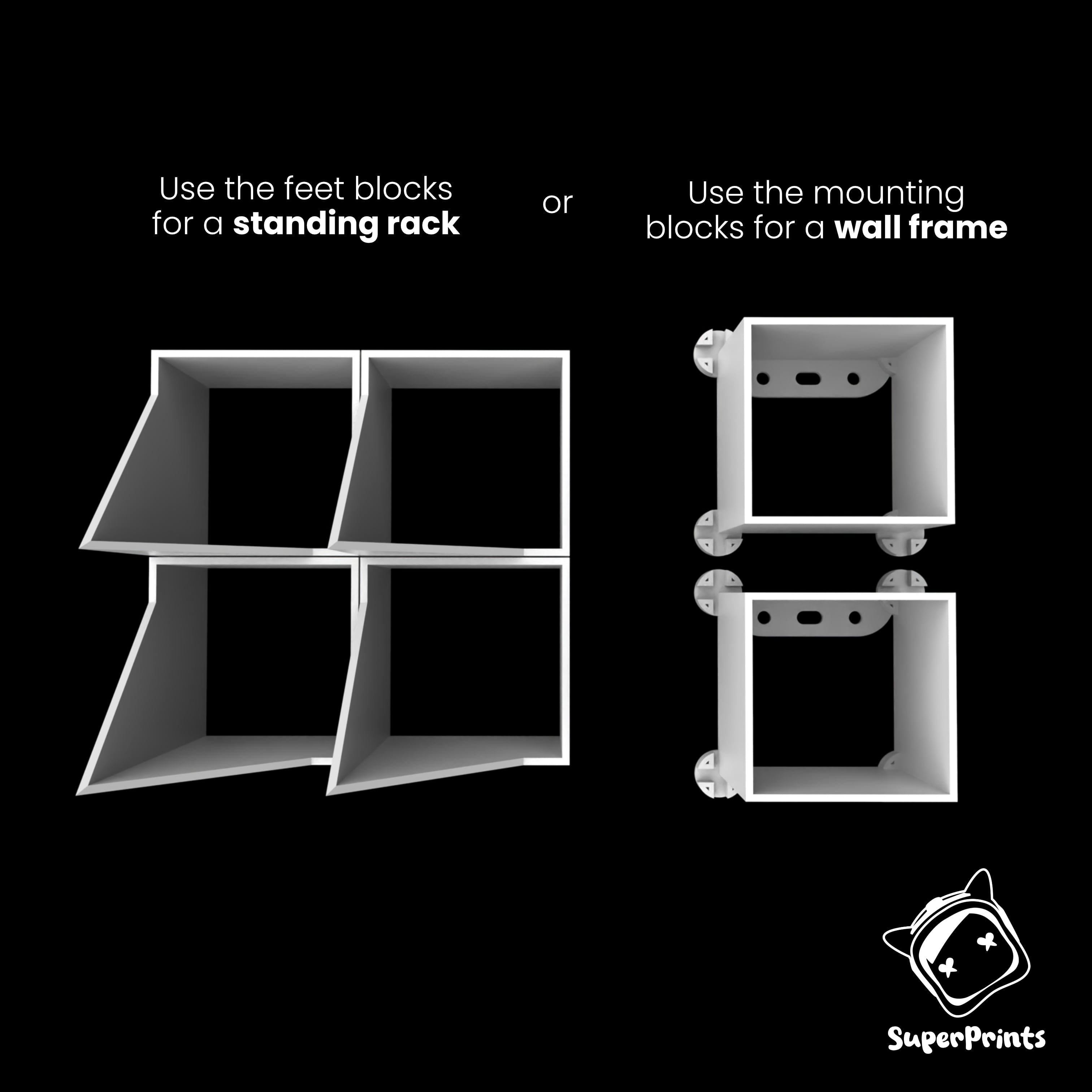 MiniRack - Modular Display System for Miniatures 3d model