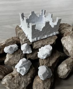 Medival Stone Walls 3d model