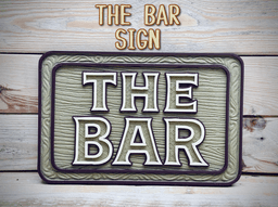 The Bar Sign 3d model