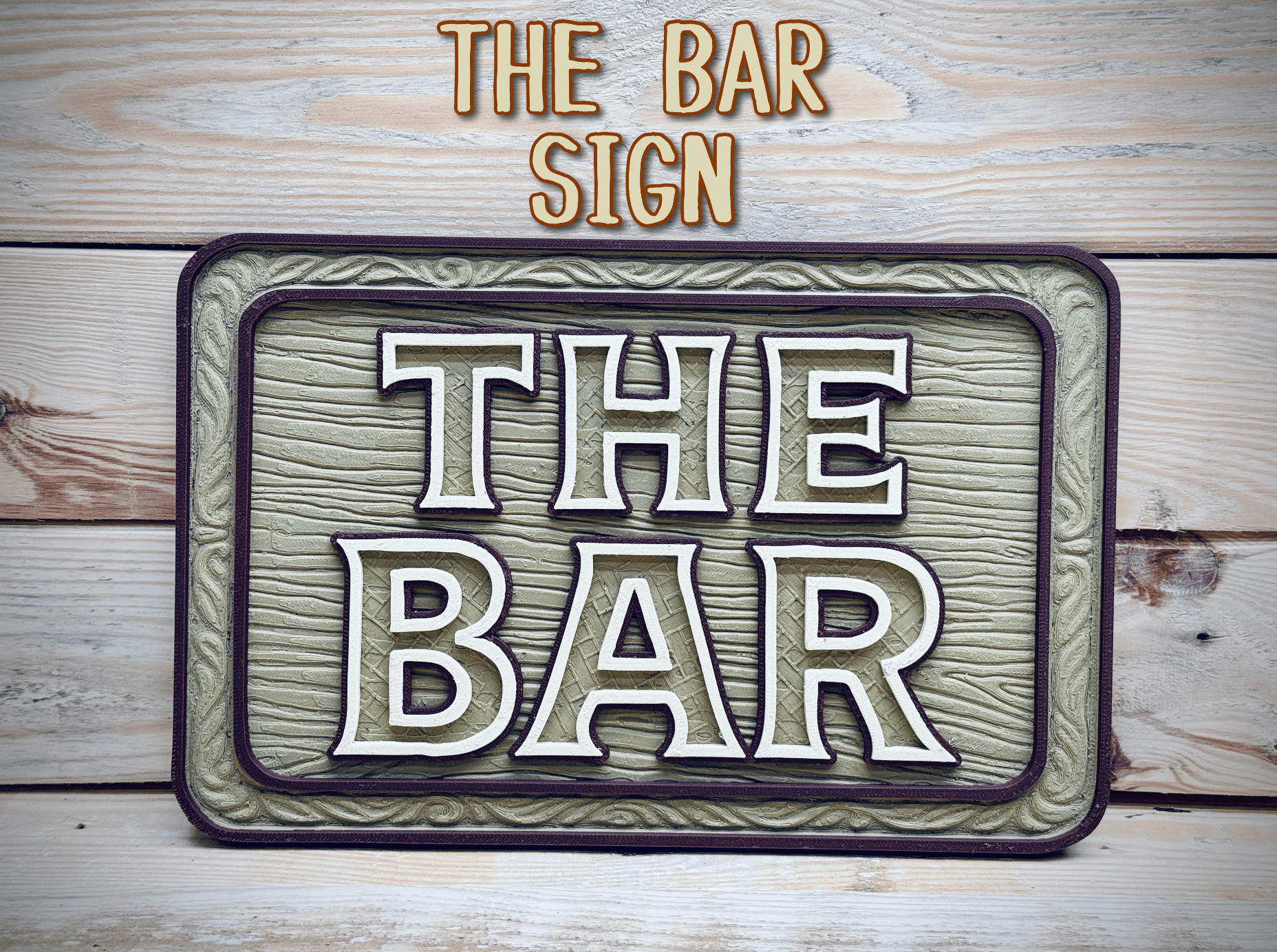 The Bar Sign 3d model