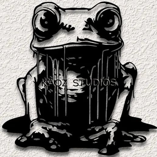 tree frog wall art garden amphibian home decor 3d model