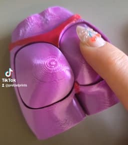 Cheeky Clicker Adult Fidget by Pretzel Prints 3d model