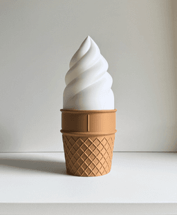 Creamy, desk lamp. 3d model