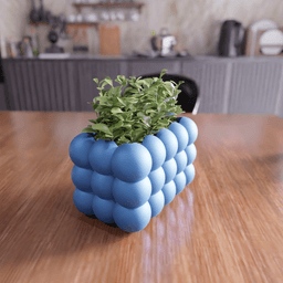 Bubble Textured Planter & Organizer 3d model