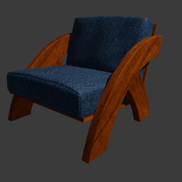 Modern Living Room Furniture Set 3d model