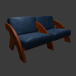 Modern Living Room Furniture Set 3d model