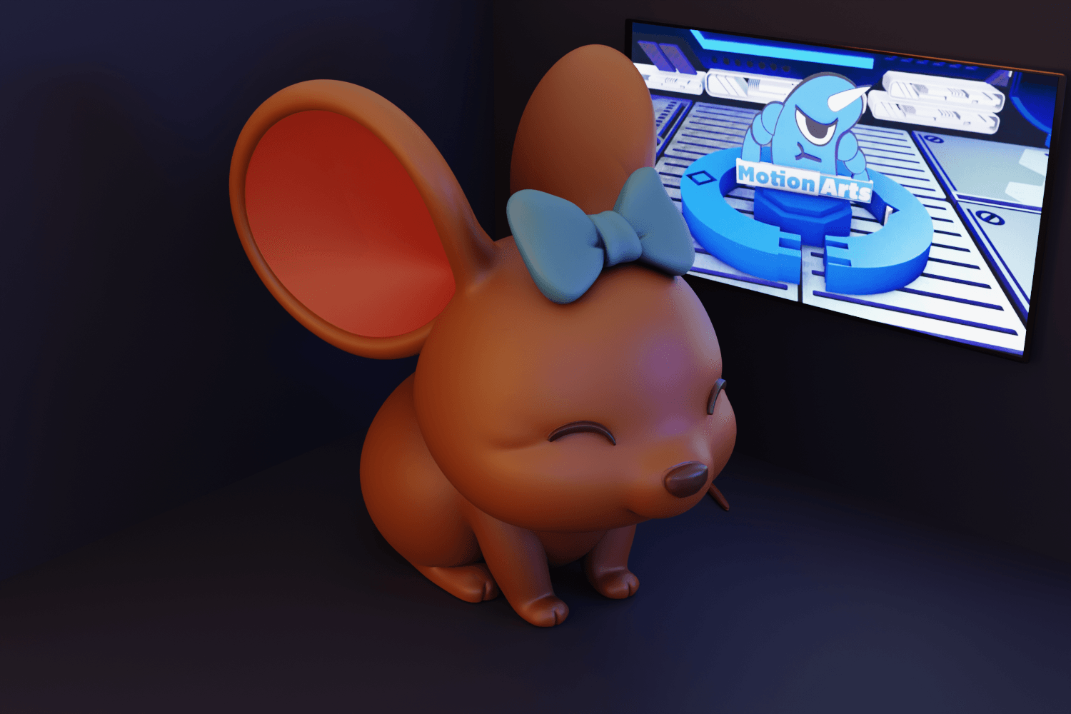 Ratinha cartoon orelhuda.stl 3d model
