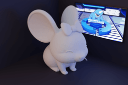Ratinha cartoon orelhuda.stl 3d model