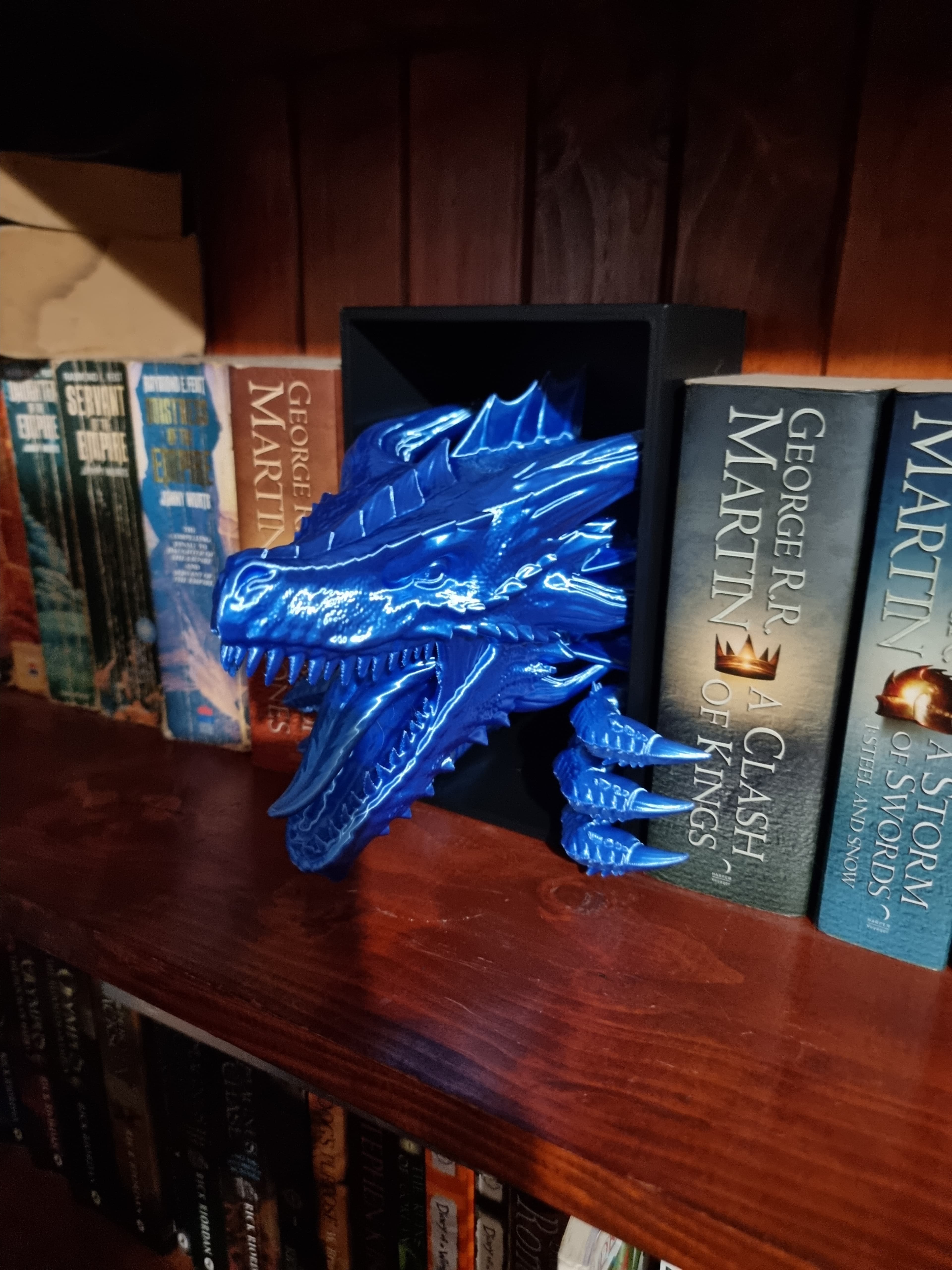 Filament: eSun PLA silk blue
Just as happy with this as my Dragon Emerging print