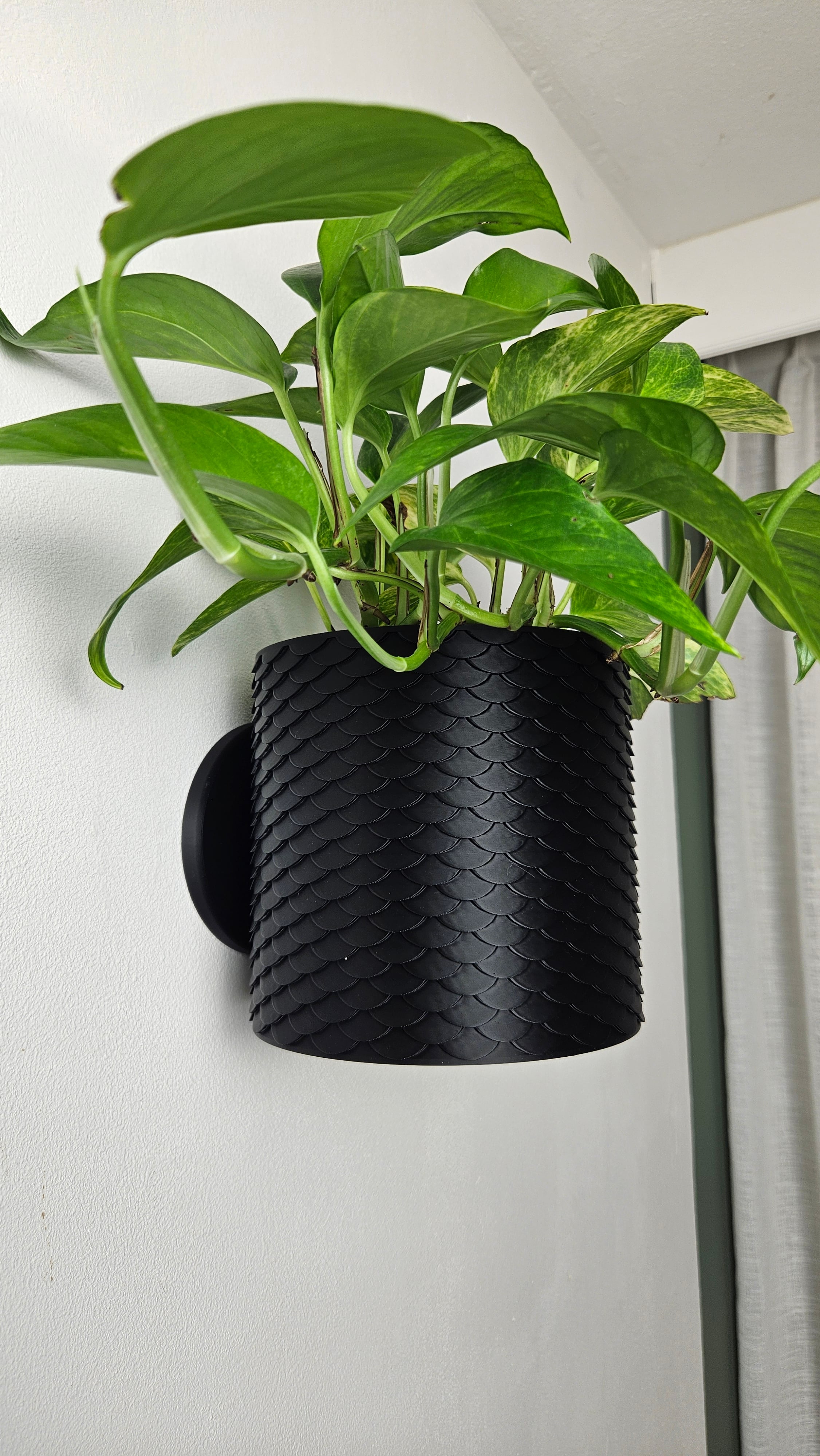 Printed the biggest version in bambu basic pla black. Looks insane!
