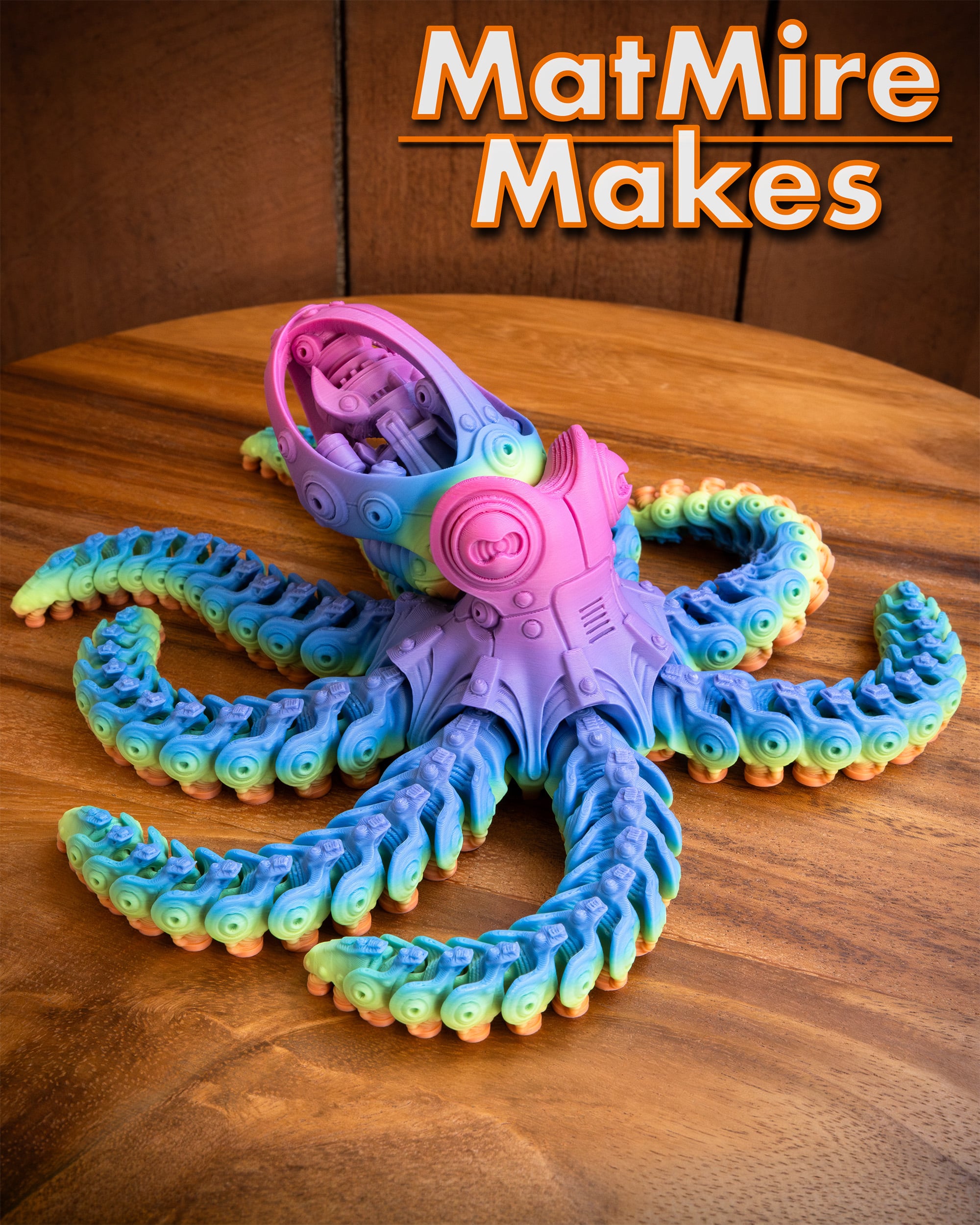 Robo Octopus - Articulated Figure 3d model