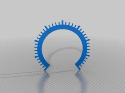 7° skala for analog insstrument 3d model