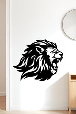 Lion Wall Art, Wall Decor, Home Decor 3d model