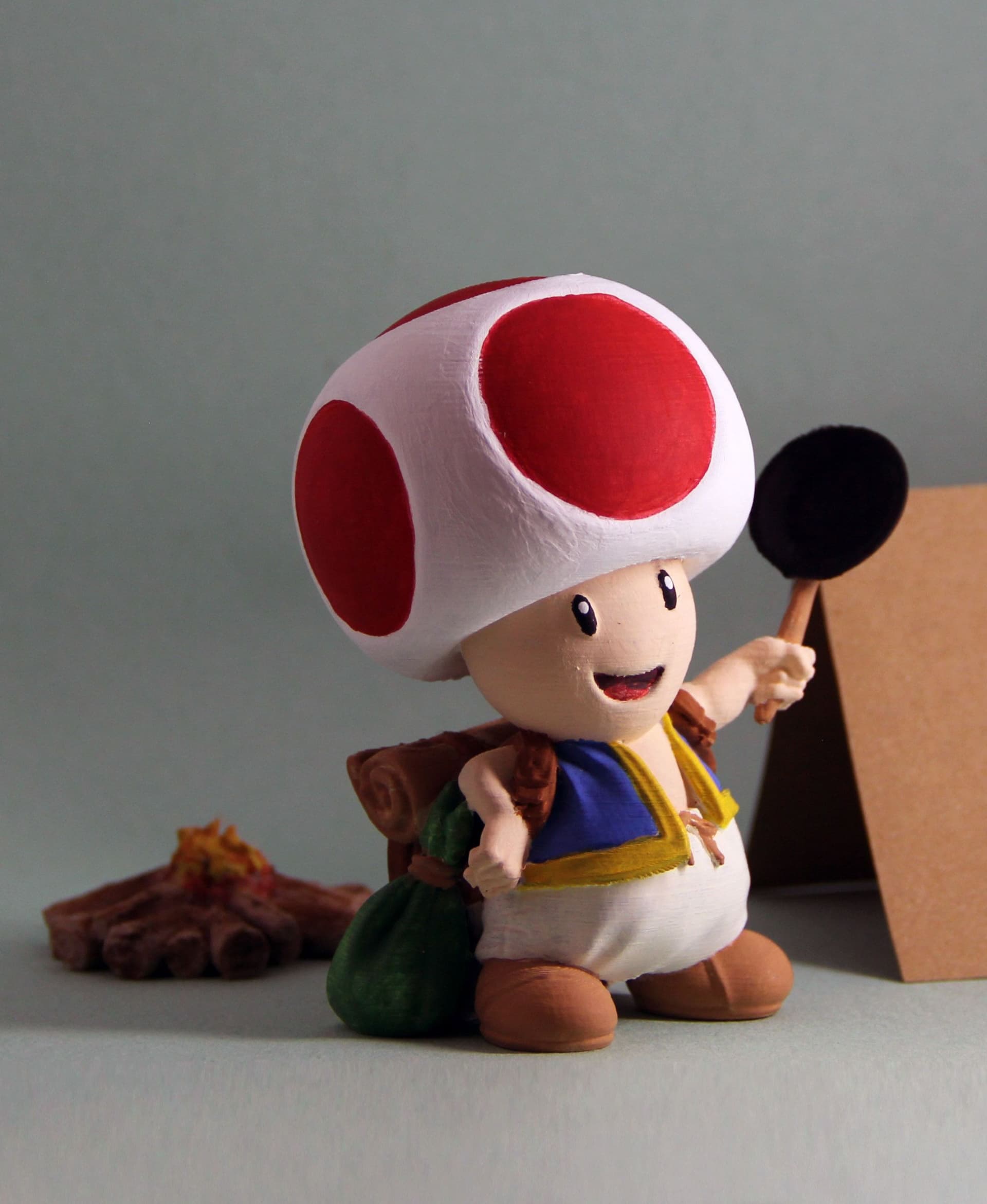 Fully hand painted, model printed very easily with just a few supports and lightning infill