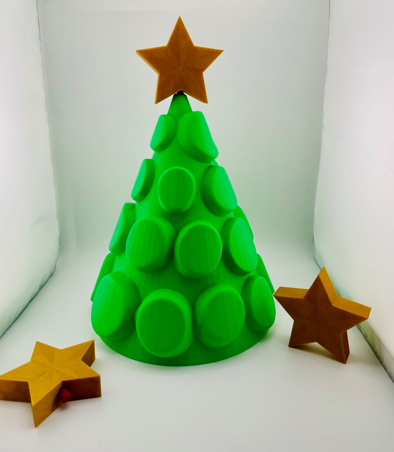 Christmas Tree Decor with Multiple Toppers 3d model