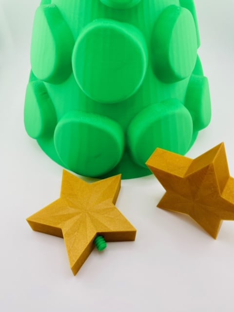 Christmas Tree Decor with Multiple Toppers 3d model
