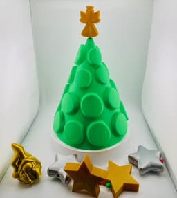 Christmas Tree Decor with Multiple Toppers 3d model