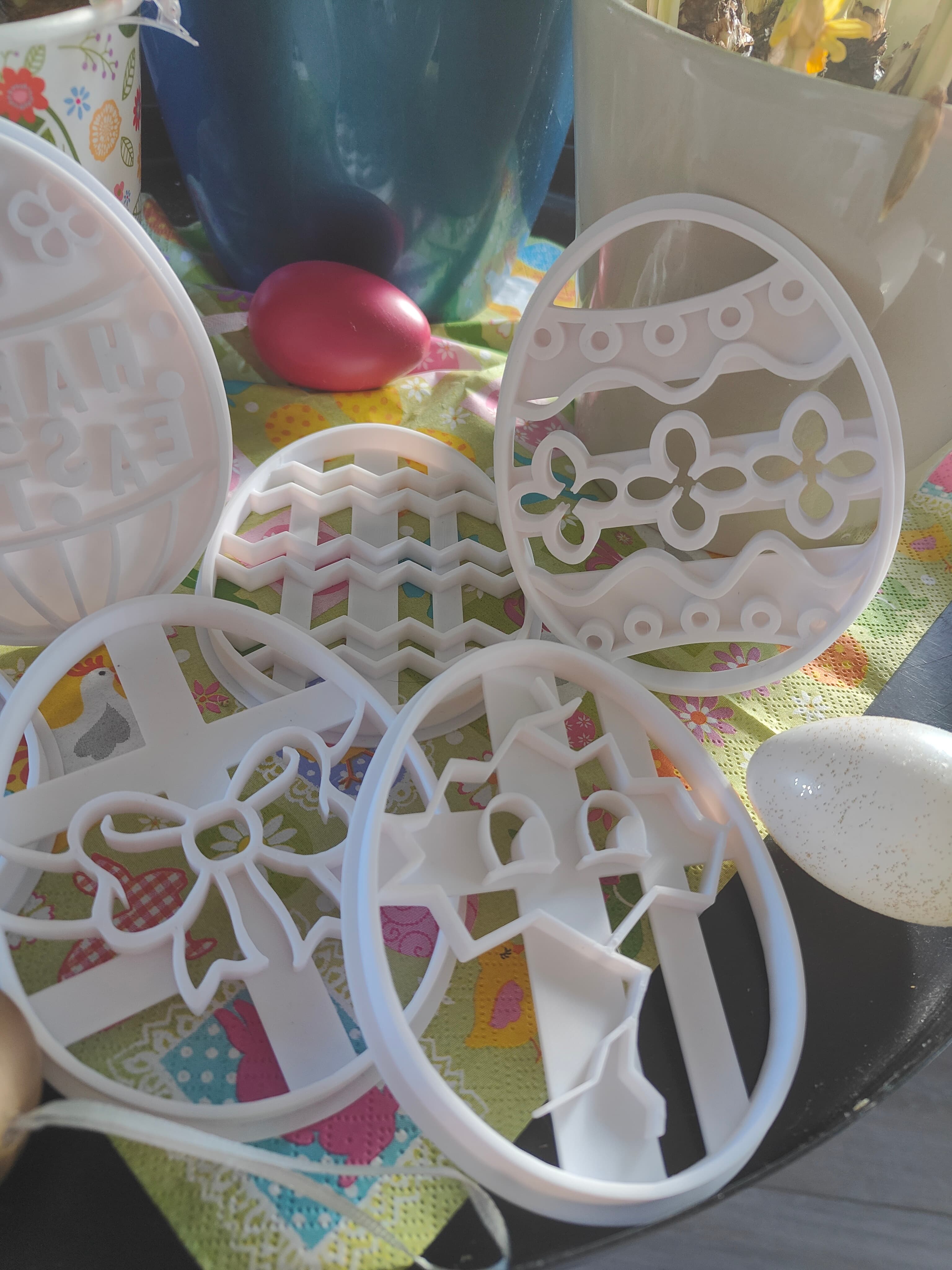 Easter Egg Cookie Cutters 3d model