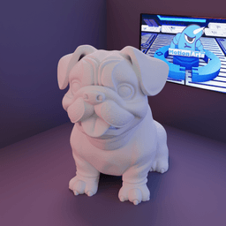 Cao Buldogue.stl 3d model
