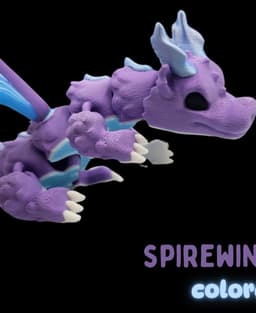 Spirewing Dragon - Flexi 3d model
