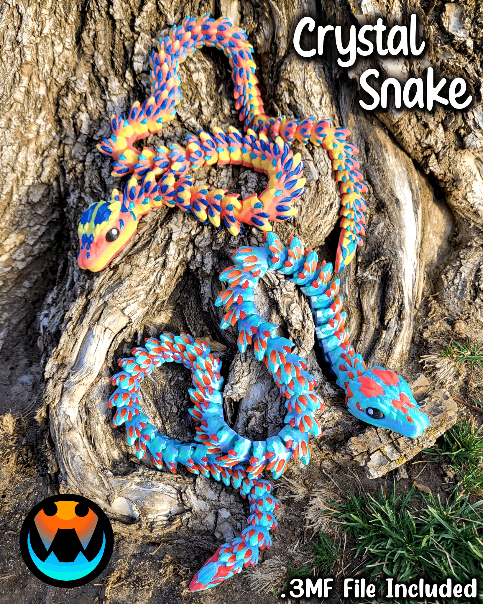 Crystal Snake 3d model