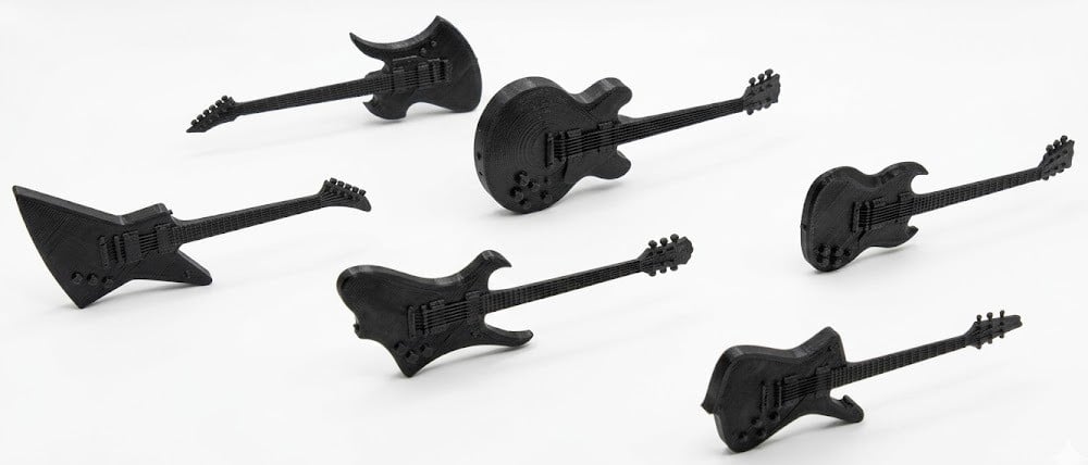 Mini Legendary Electric Guitar Collection 2 Set of 6 3d model